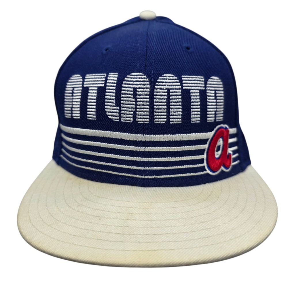 Atlanta Braves‎ New Era 59FIFTY Fitted Baseball Cap Hat Cooperstown Men's 7 3/8